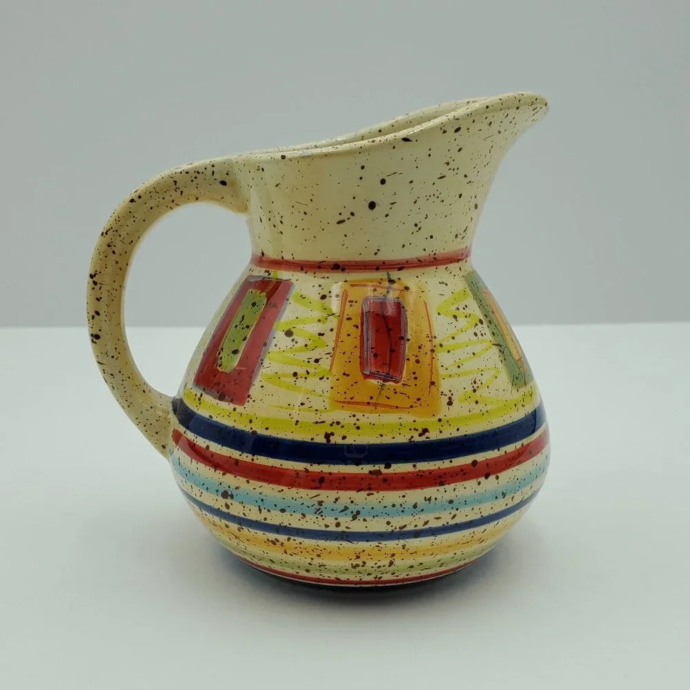 Pfaltzgraff Sedona Creamer & Sugar Bowl with Lid Speckled Creamer Set - Picture 8 of 15